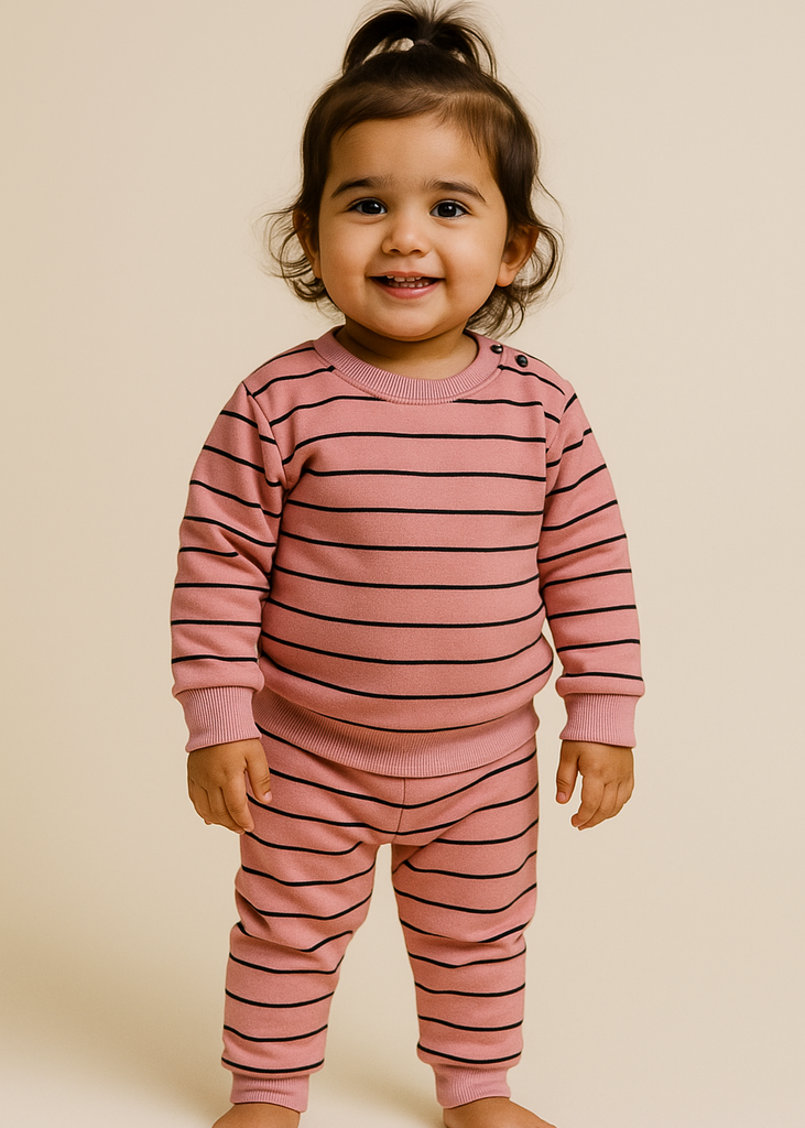 Premium Pink Stripes Track suit