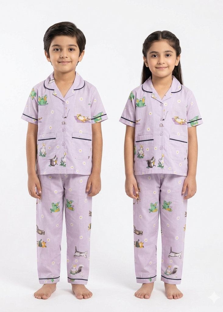 Unisex Wild Print pajama Set