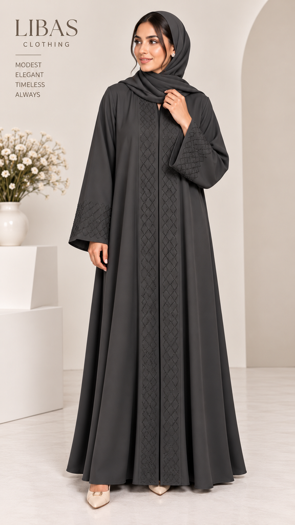 Aurelia Abaya Navy Black ( Only Abaya)