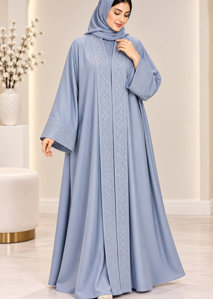 Aurelia Abaya Powder Blue ( Only Abaya)