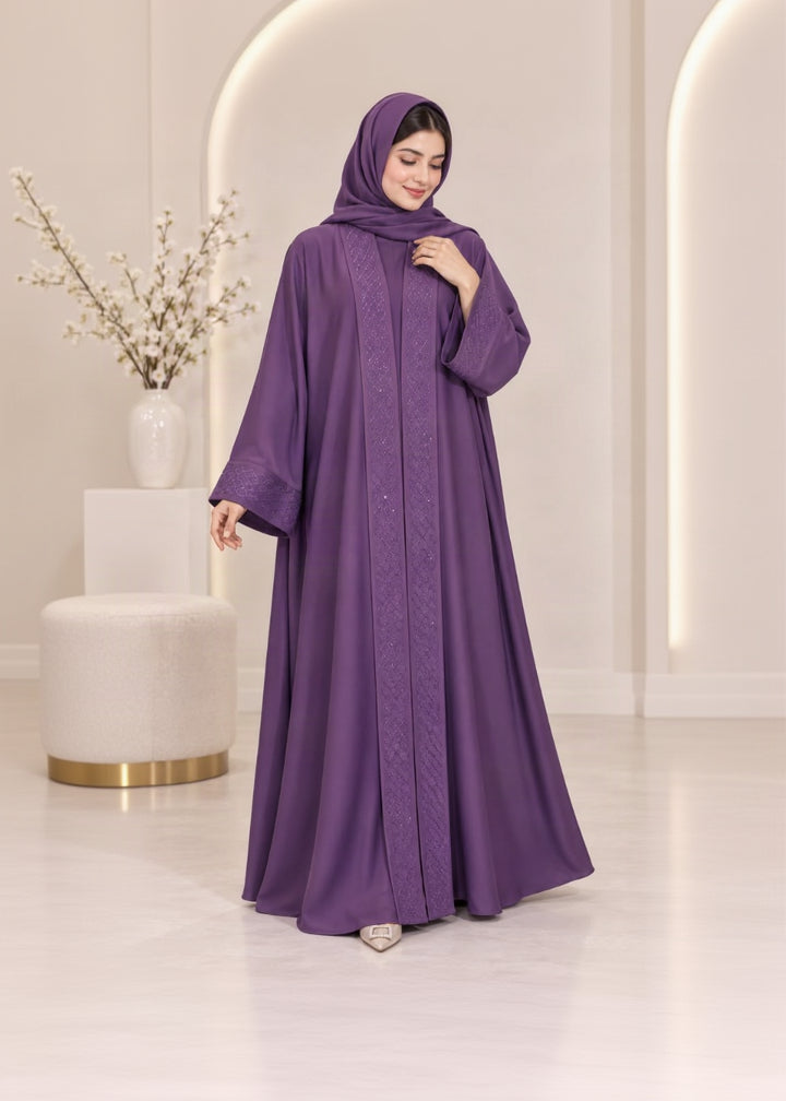 Aurelia Abaya deep plum ( Only Abaya)