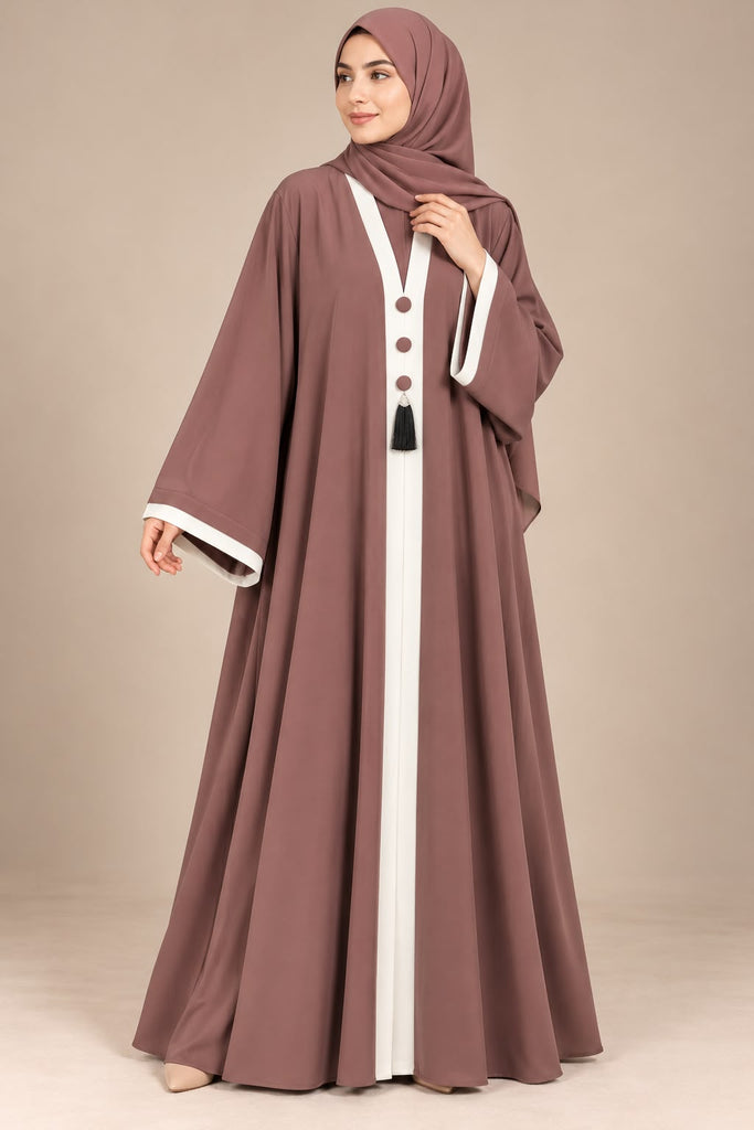 ZAINAB | BUTTON STYLE | MAXI STYLE | BROWN