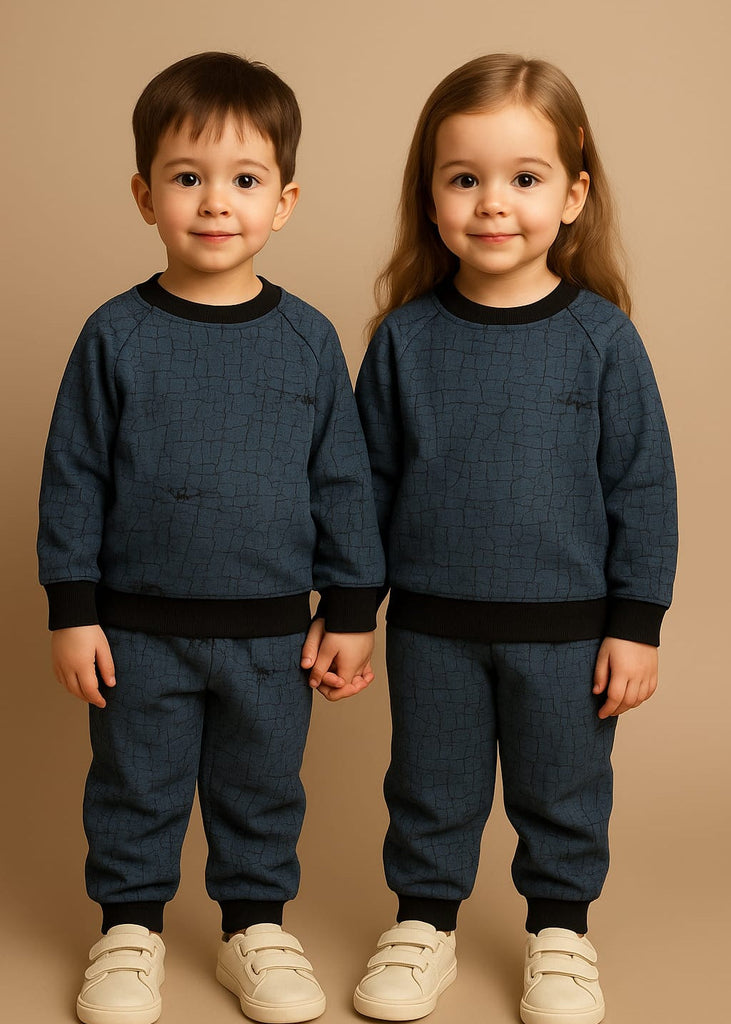 PREMUM iMPORTED Texture Navy Track suit