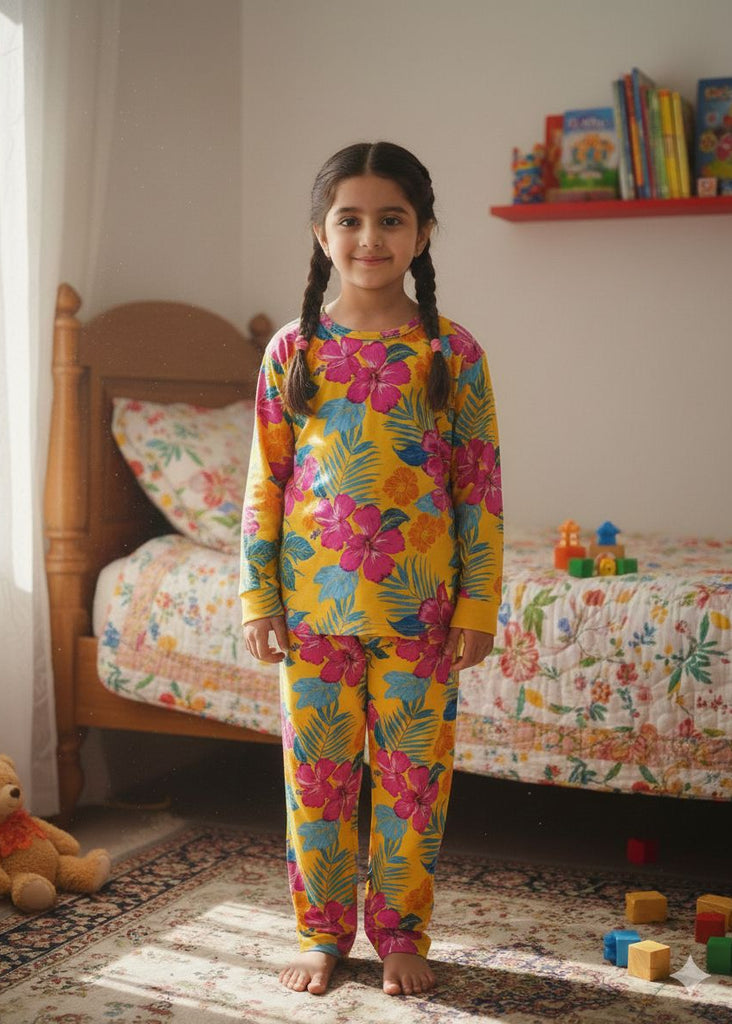 GIRL MULTI COLOUR  FULL SLEEVES PJ SET
