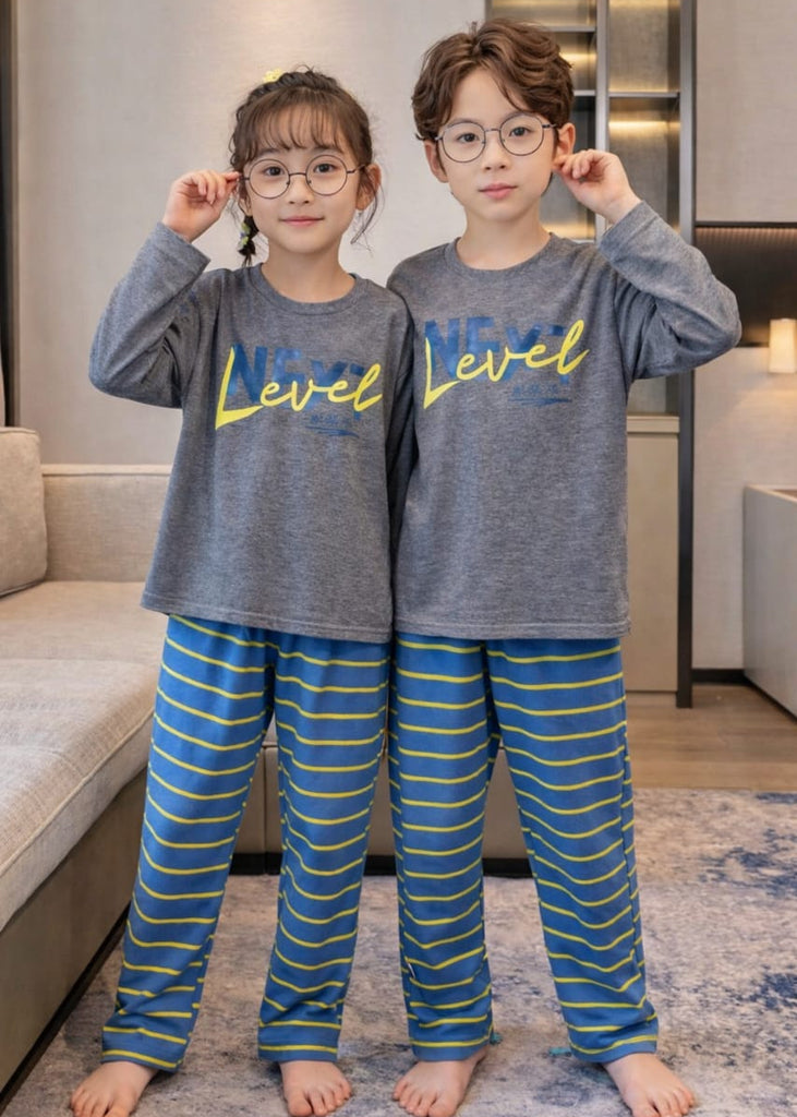 UNISEX   NEXT GREY  FULL SLEEVES PJ SET