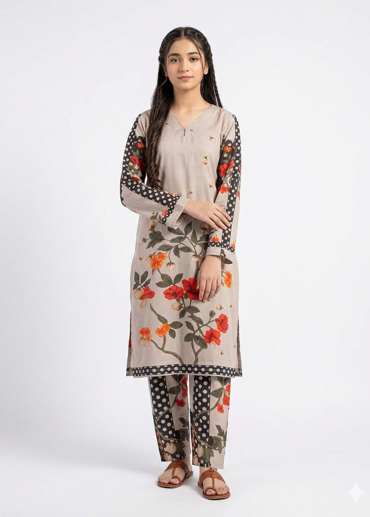 Polka Floral summer Co-ord Set