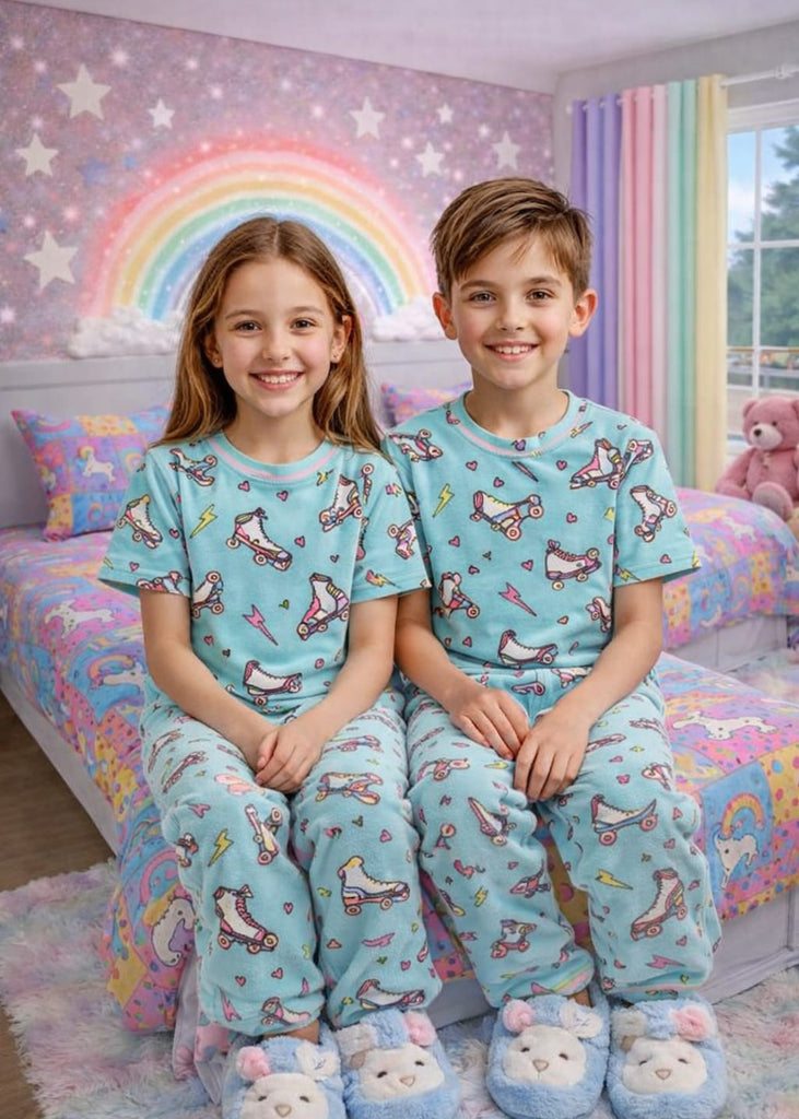 Graphical Feroze  shoes Print  Nightwear Set – Soft Cotton