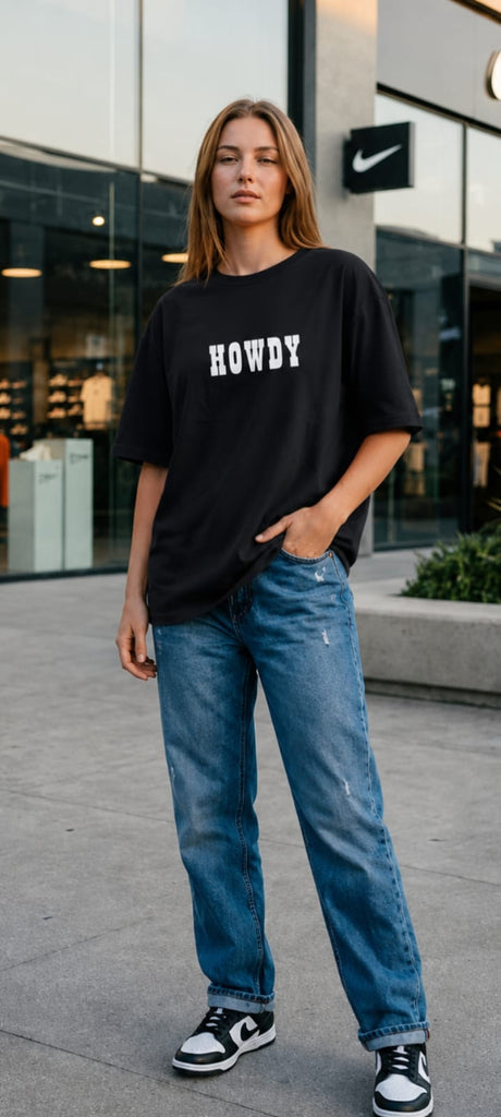 Black Howdy   Graphical T shirt