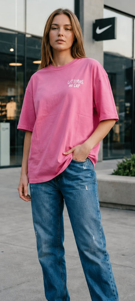 Pink  Graphical T shirt