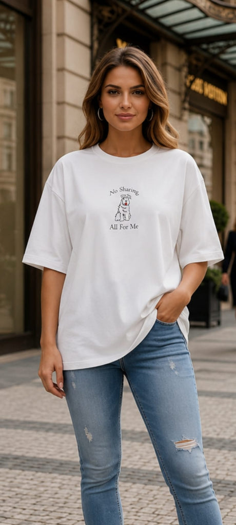 White All for Me   Graphical T shirt