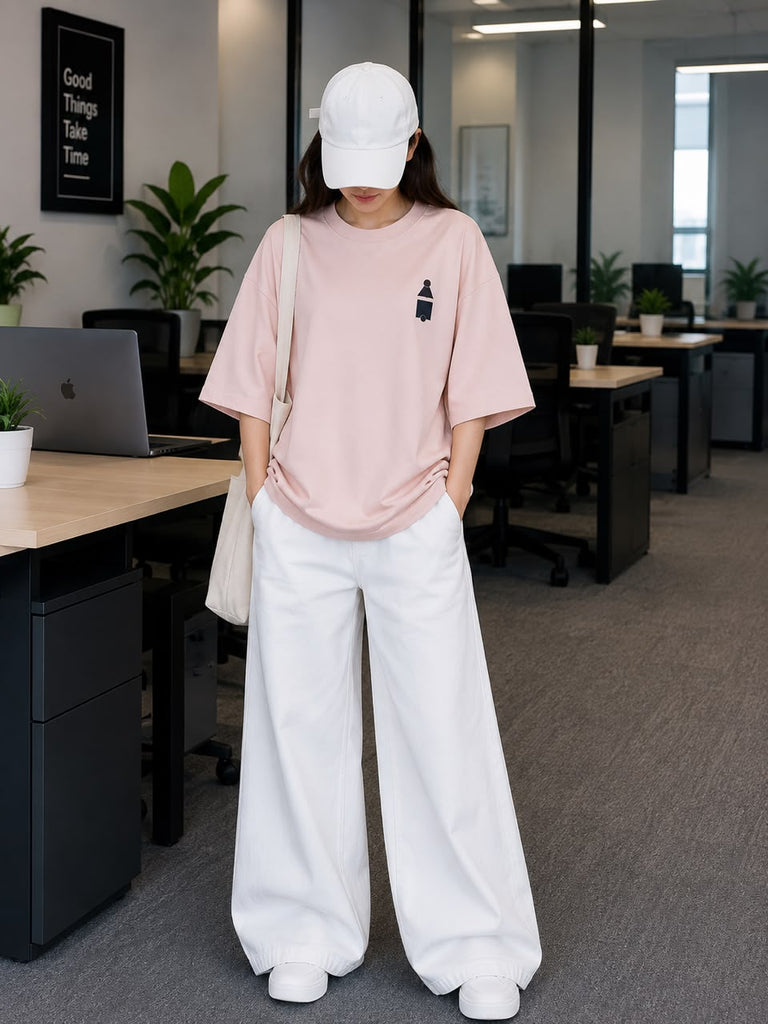 Oversized Drop Shoulder T-Shirt Squid Game