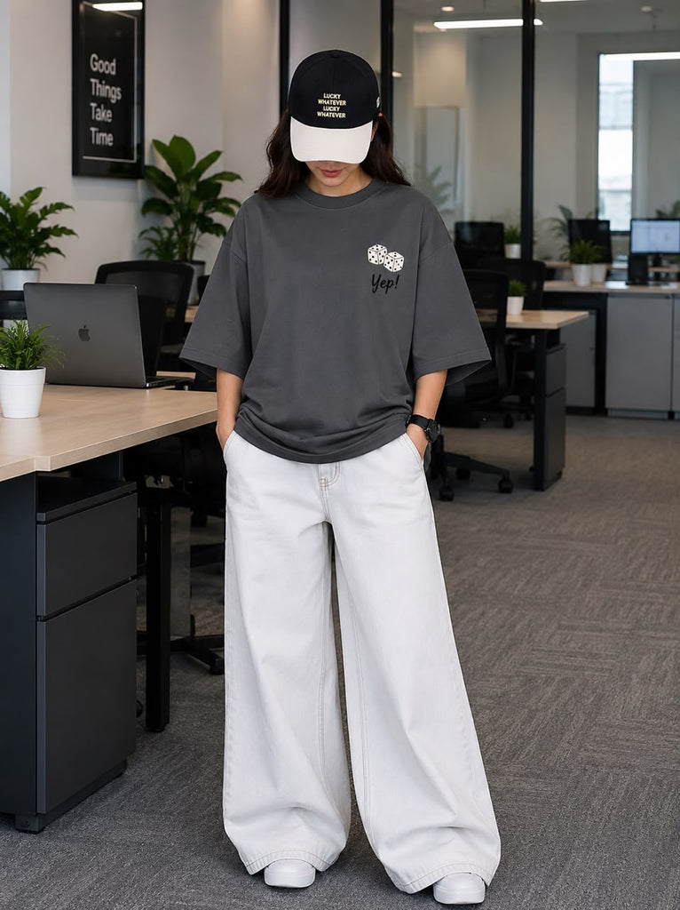 Oversized Drop Shoulder T-Shirt Squid Game