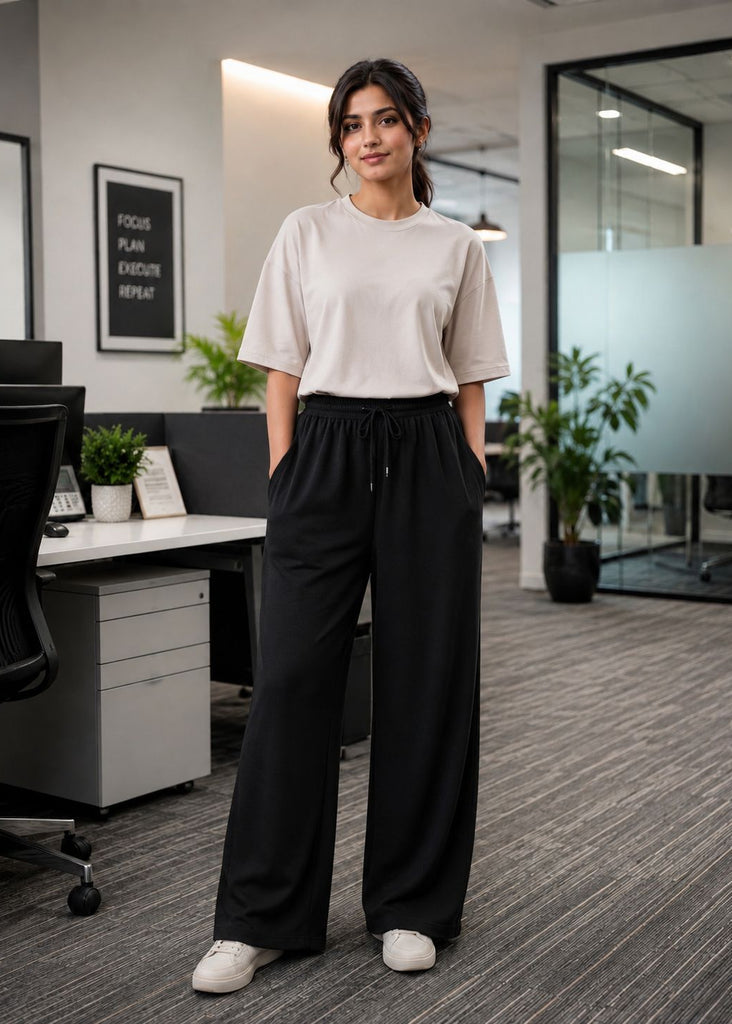 Woman Premium Trousers-Black