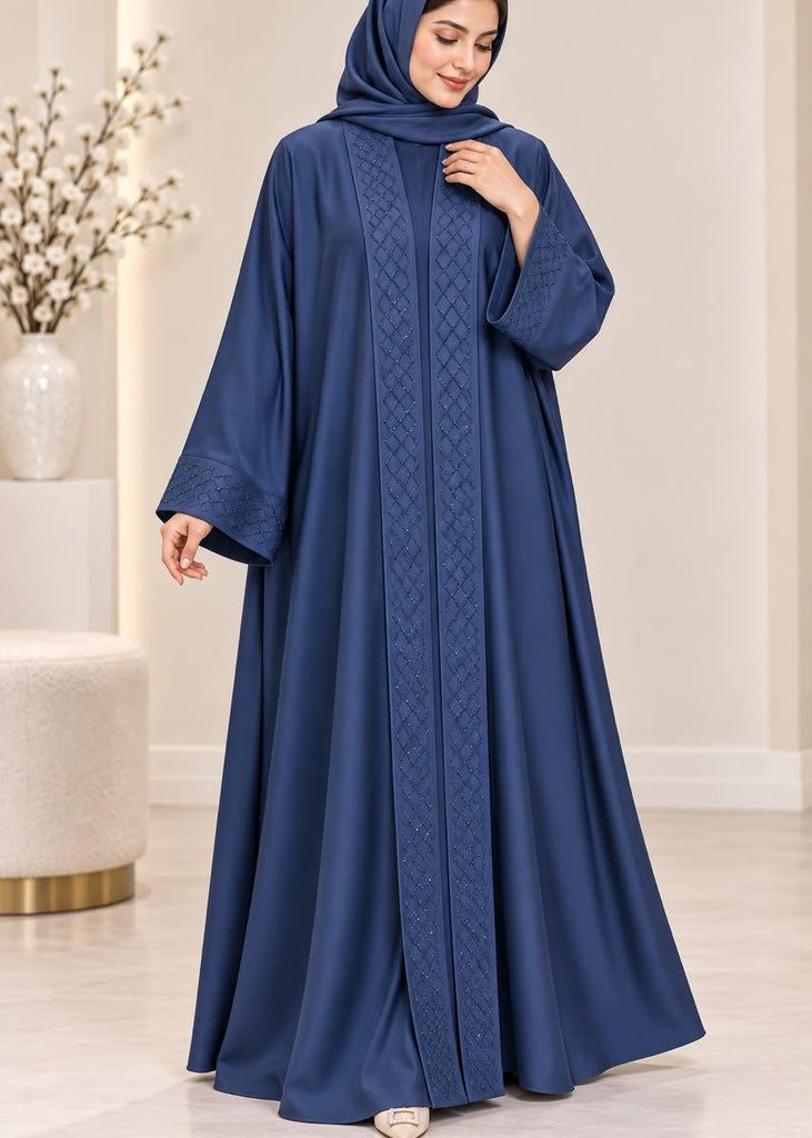 Aurelia Abaya Navy Blue ( Only Abaya)