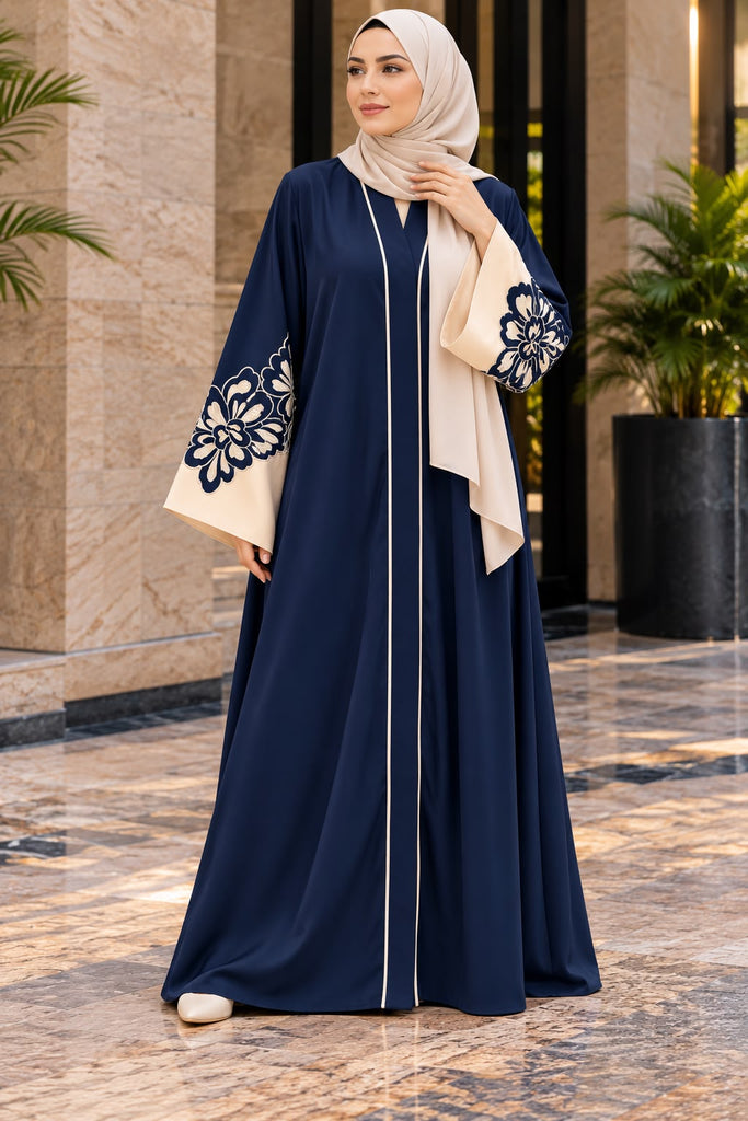 BLOOM | EMROIDERY | DEEP NAVY