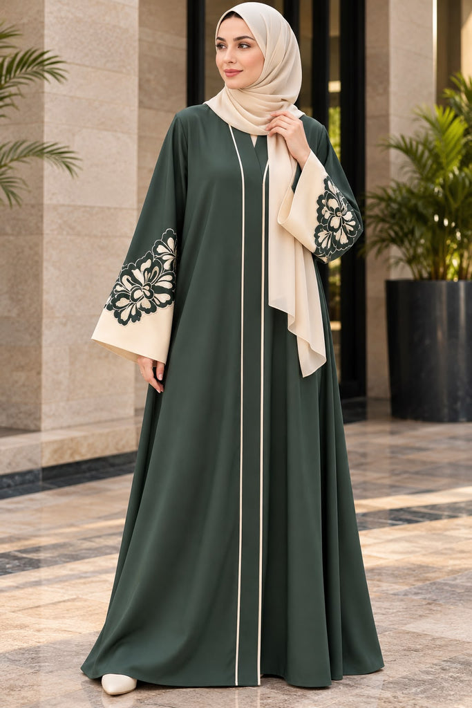 BLOOM | EMROIDERY | EMERALD GREEN