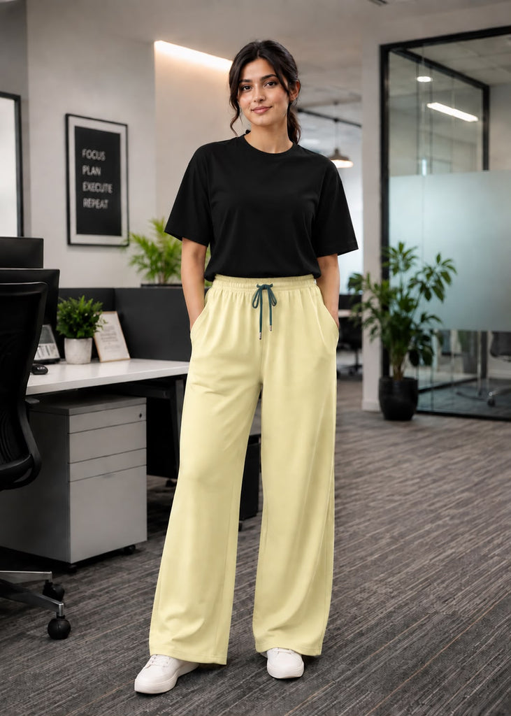 Woman Premium Trousers-Yellow