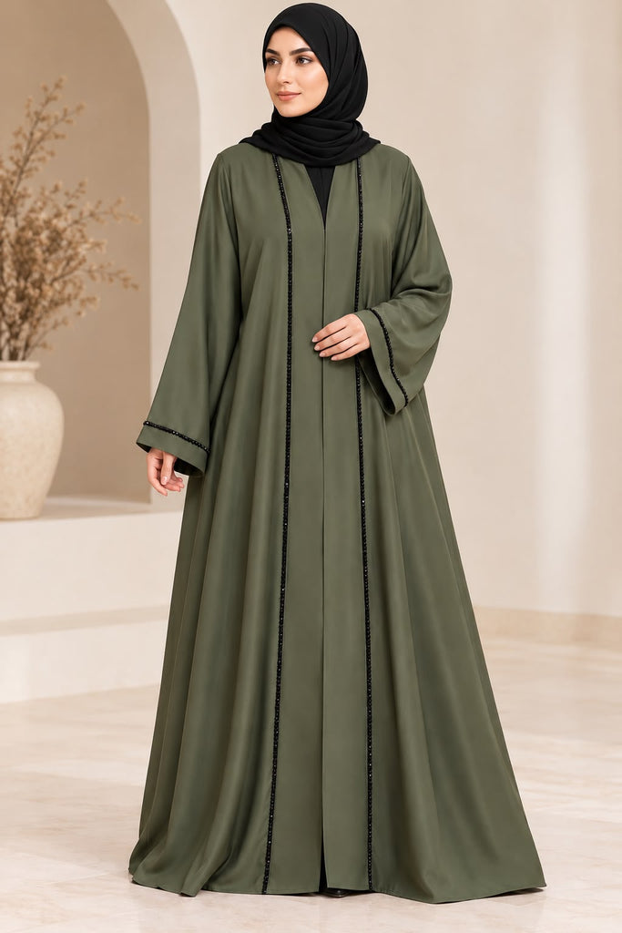 FATIMA | HAND WORK | ARMY GREEN