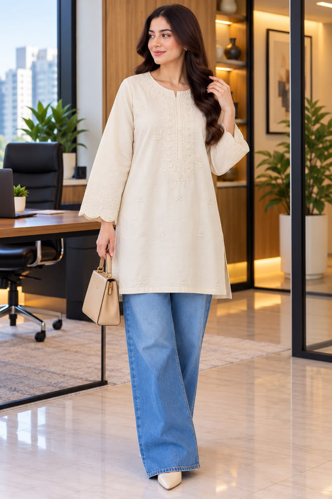 Women Embroidered Top | Skin ( only Top )